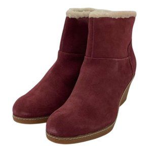 Hush Puppies | Women's Ani Hyde IIV Ankle Boots | Burgundy | Size 8